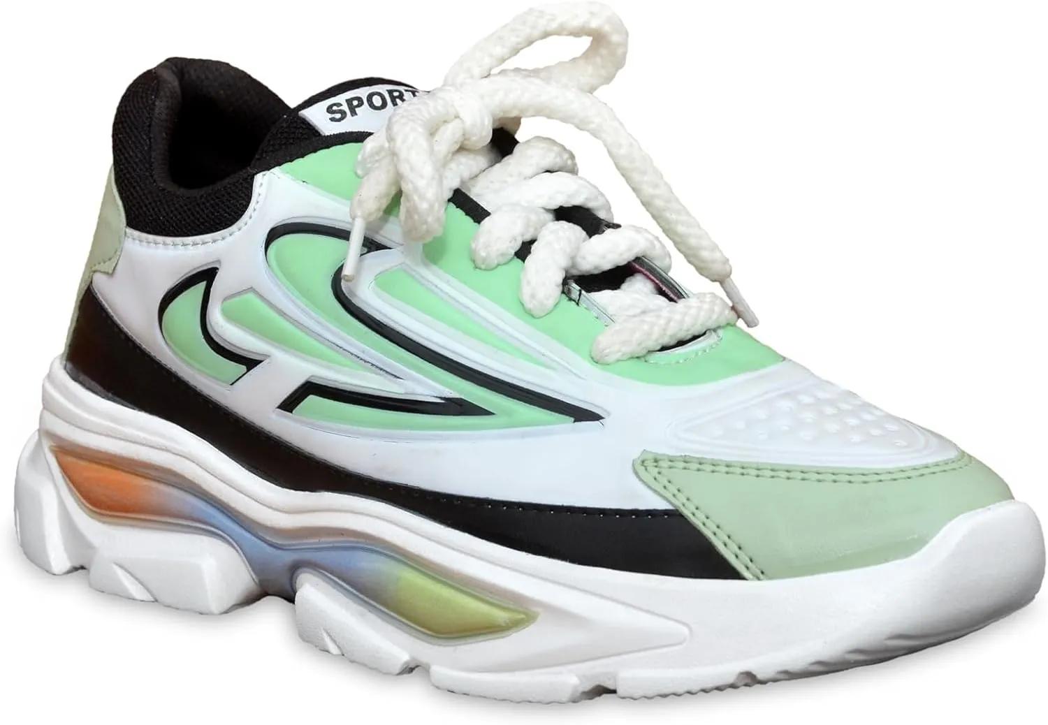 Green Walking Shoes Running Comfortable Tennis Breathable Non Slip Athletic Gym Workout Cross Training Fashion Sneakers