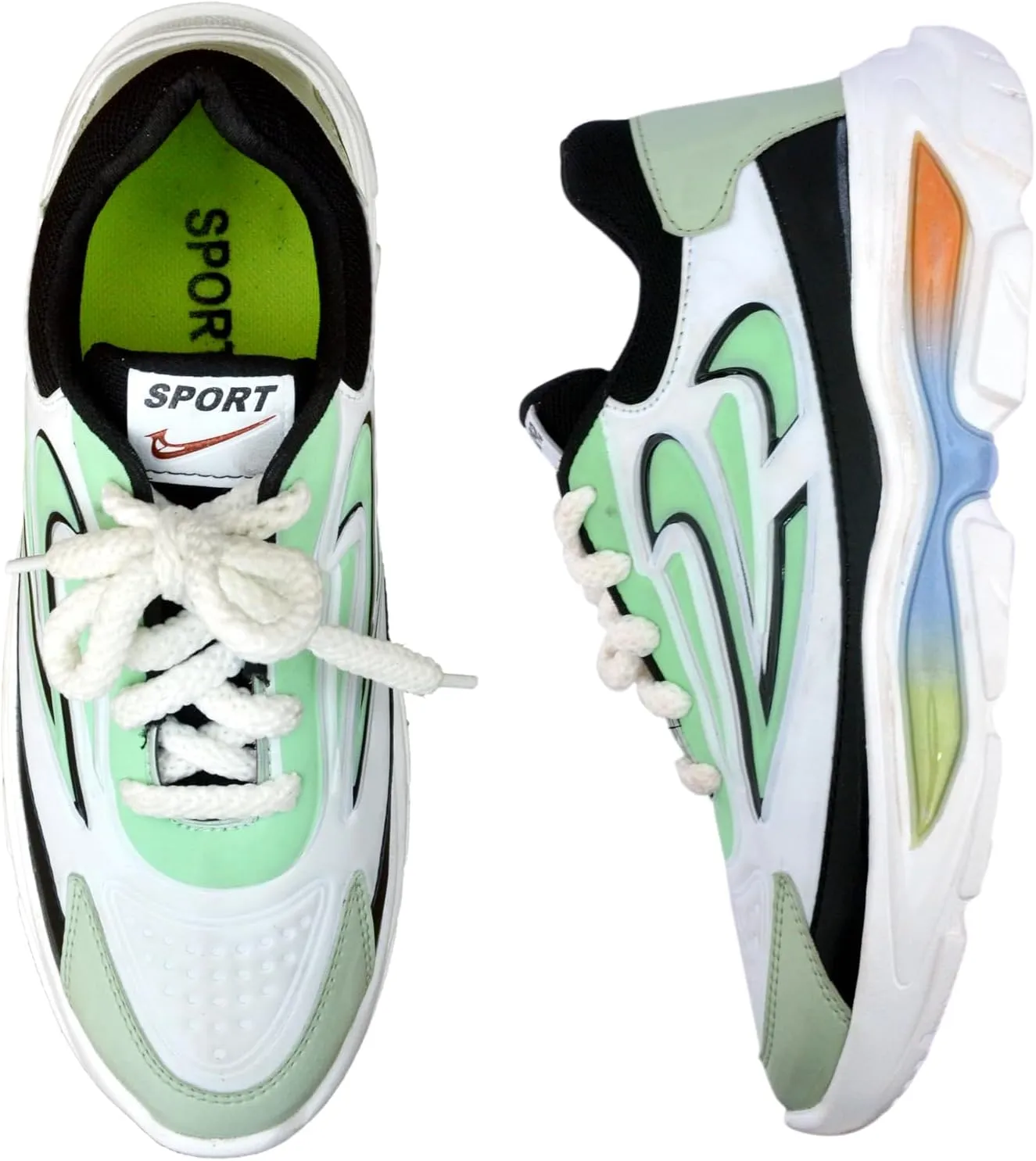 Green Walking Shoes Running Comfortable Tennis Breathable Non Slip Athletic Gym Workout Cross Training Fashion Sneakers