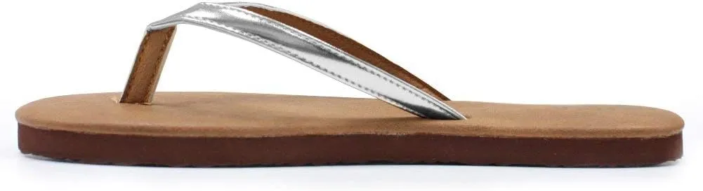 H2K Women's Classic Lightweight Comfort Flat Thong Flip Flop Sandals