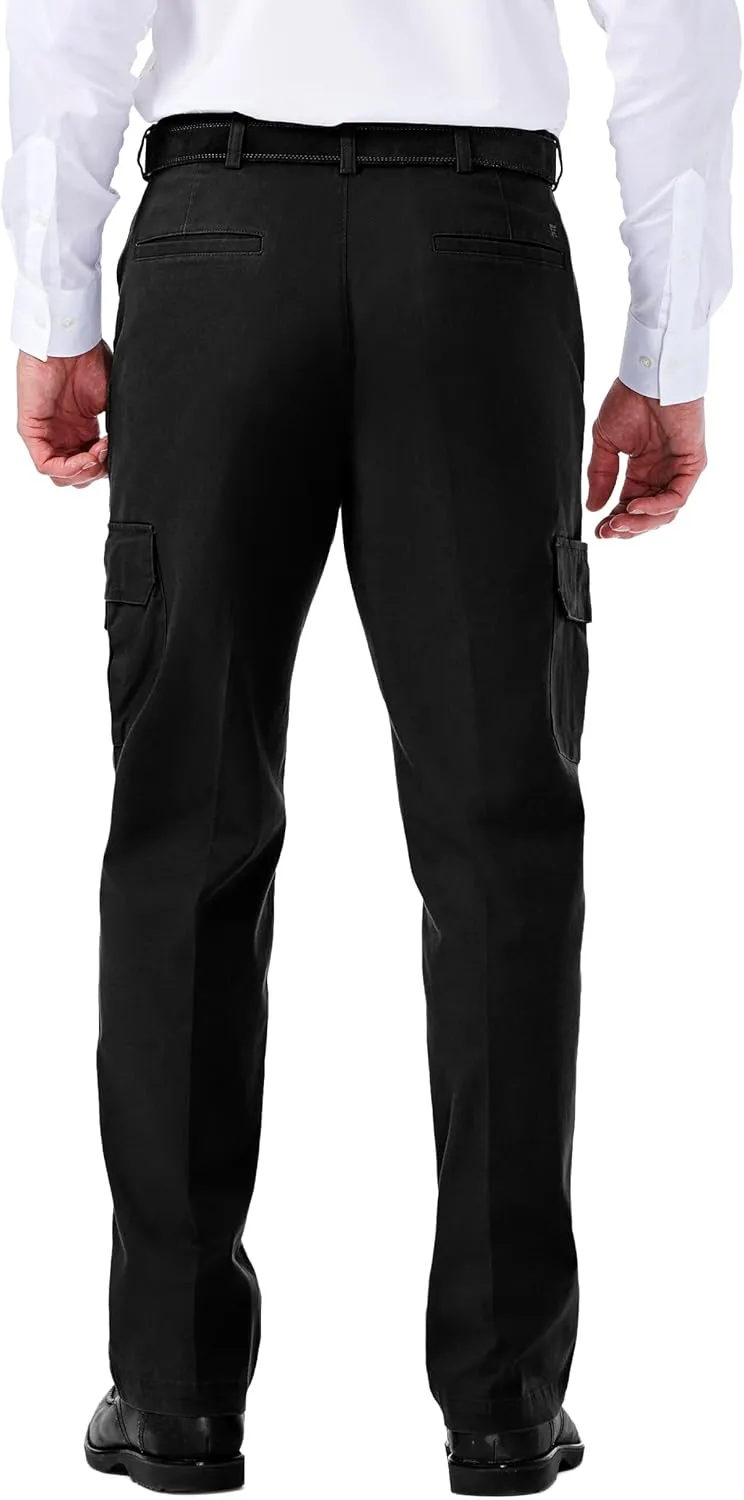 Haggar Men's Stretch Classic Fit Cargo Pant (Regular and Big and Tall Sizes)
