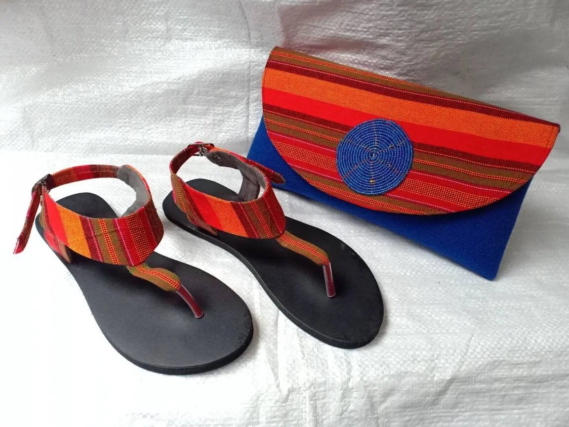 Handmade African Beaded Sandals/Authentic Maasai-Style Leather Flip-Flops Women/Boho Beach Sandals/Comfortable Summer Sandal African Gifts