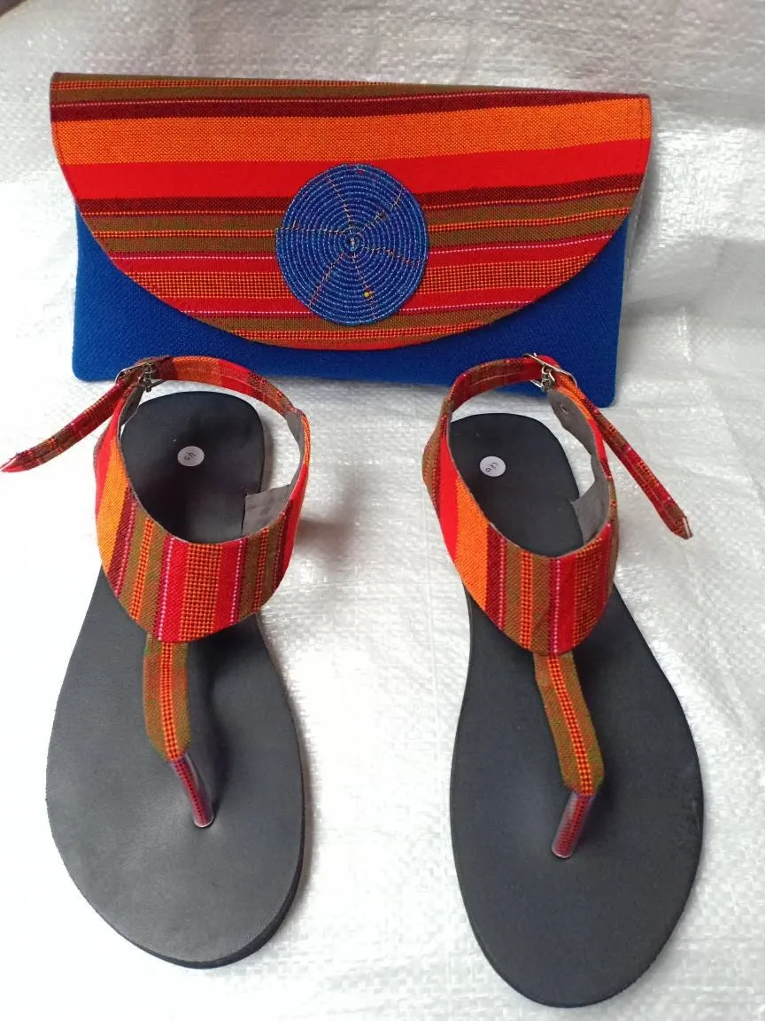 Handmade African Beaded Sandals/Authentic Maasai-Style Leather Flip-Flops Women/Boho Beach Sandals/Comfortable Summer Sandal African Gifts