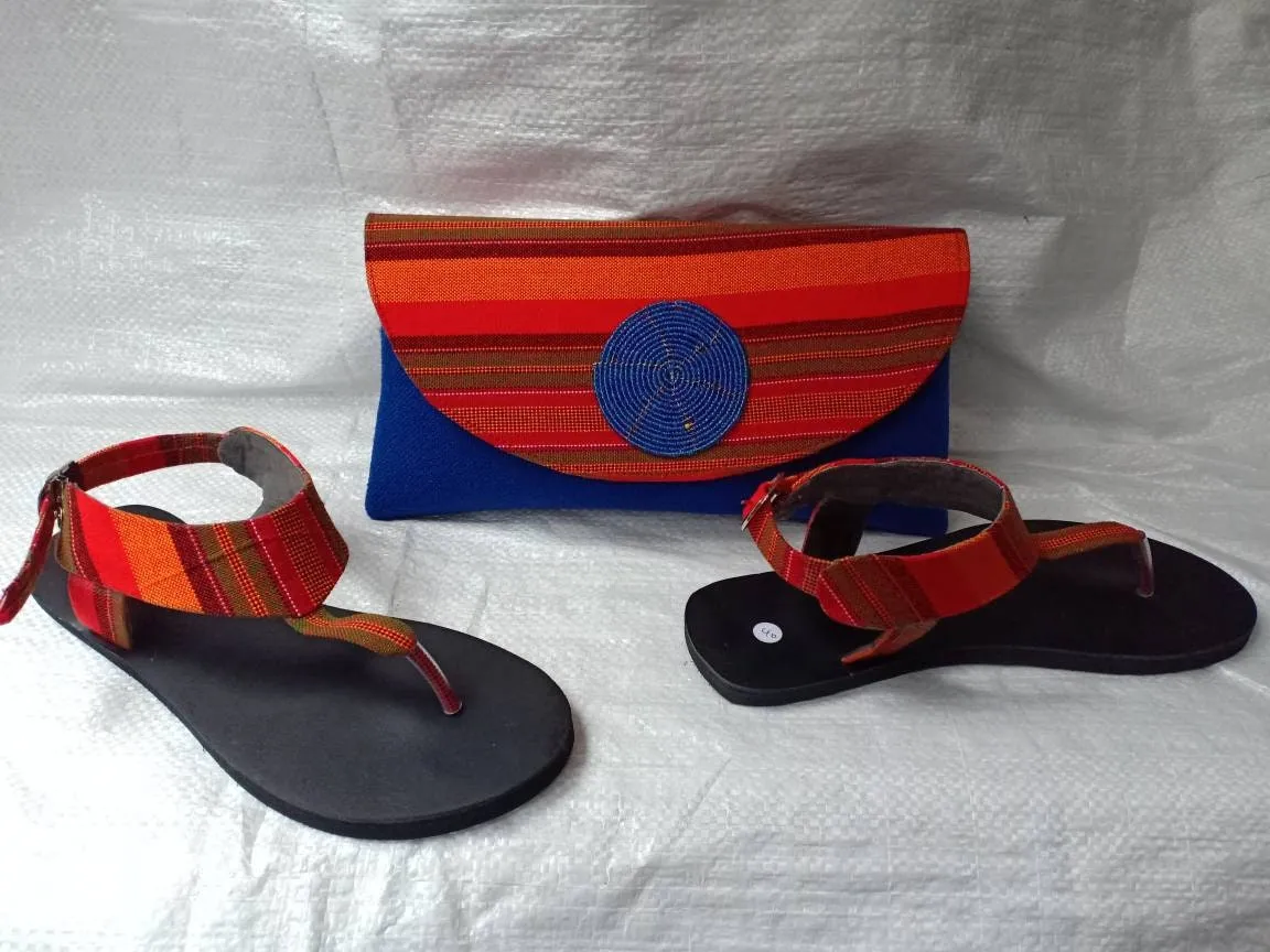 Handmade African Beaded Sandals/Authentic Maasai-Style Leather Flip-Flops Women/Boho Beach Sandals/Comfortable Summer Sandal African Gifts
