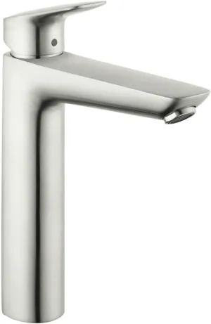 hansgrohe Logis Modern Low Flow Water Saving 1-Handle 1 10-inch Tall Bathroom Sink Faucet in Brushed Nickel, 71090821