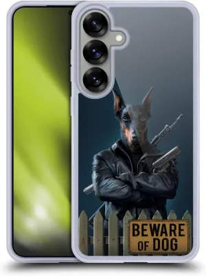 Head Case Designs Officially Licensed Vincent HIE Beware of Dog Canidae Soft Gel Case Compatible with Samsung Galaxy S25 