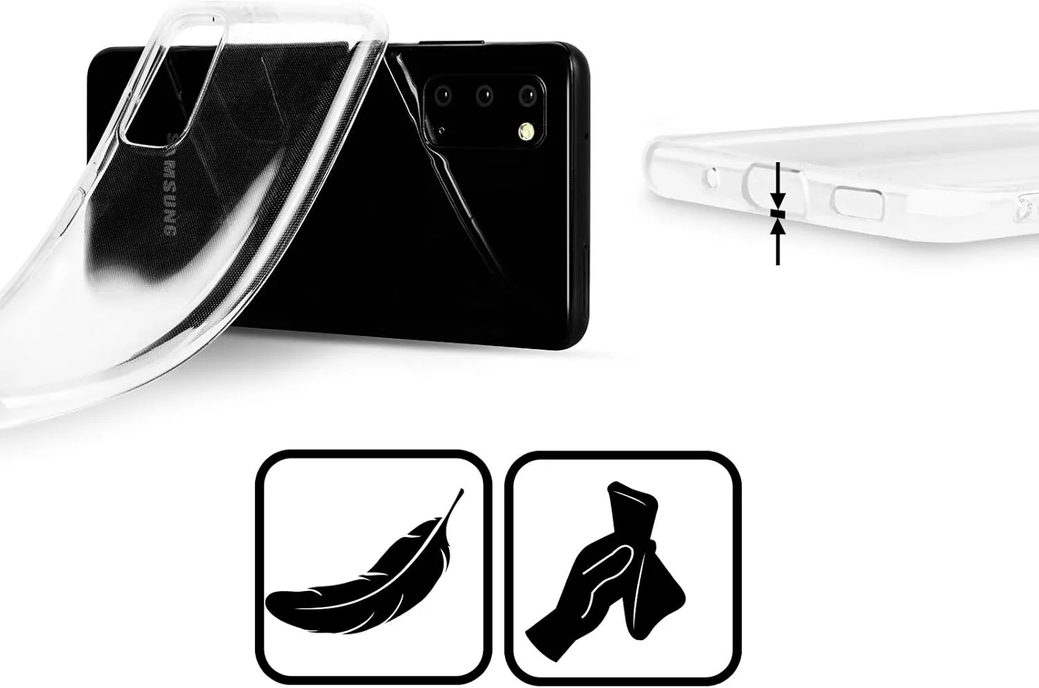 Head Case Designs Officially Licensed Vincent HIE Beware of Dog Canidae Soft Gel Case Compatible with Samsung Galaxy S25 