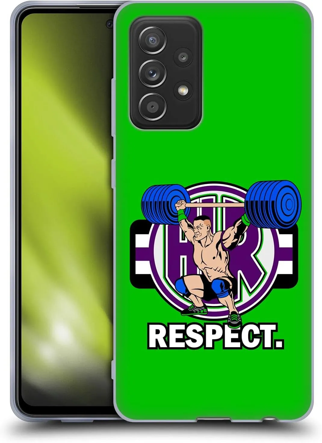 Head Case Designs Officially Licensed WWE John Cenation Respect 2017/18 Superstars 4 Soft Gel Case Compatible with Galaxy A52 / A52s / 5G (2021)
