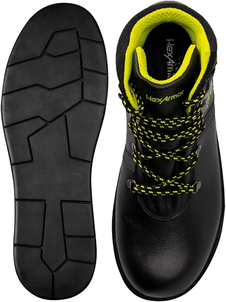 HexArmor Asphalt Work Safety Boots, 572°F Heat, Anti-Shock, Slip, Water-Resistance