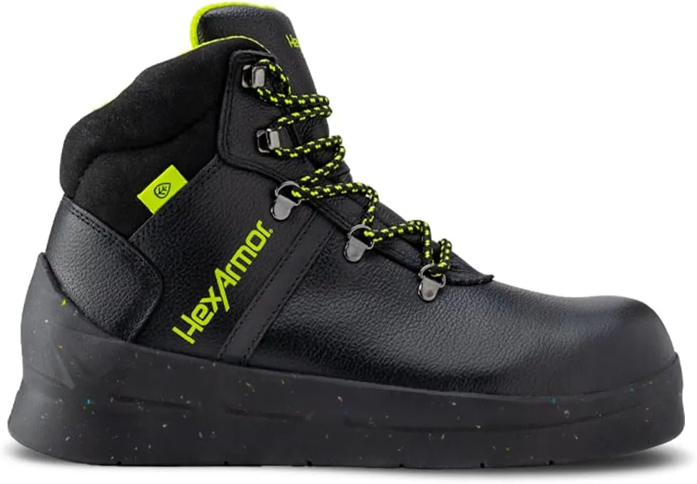 HexArmor Asphalt Work Safety Boots, 572°F Heat, Anti-Shock, Slip, Water-Resistance
