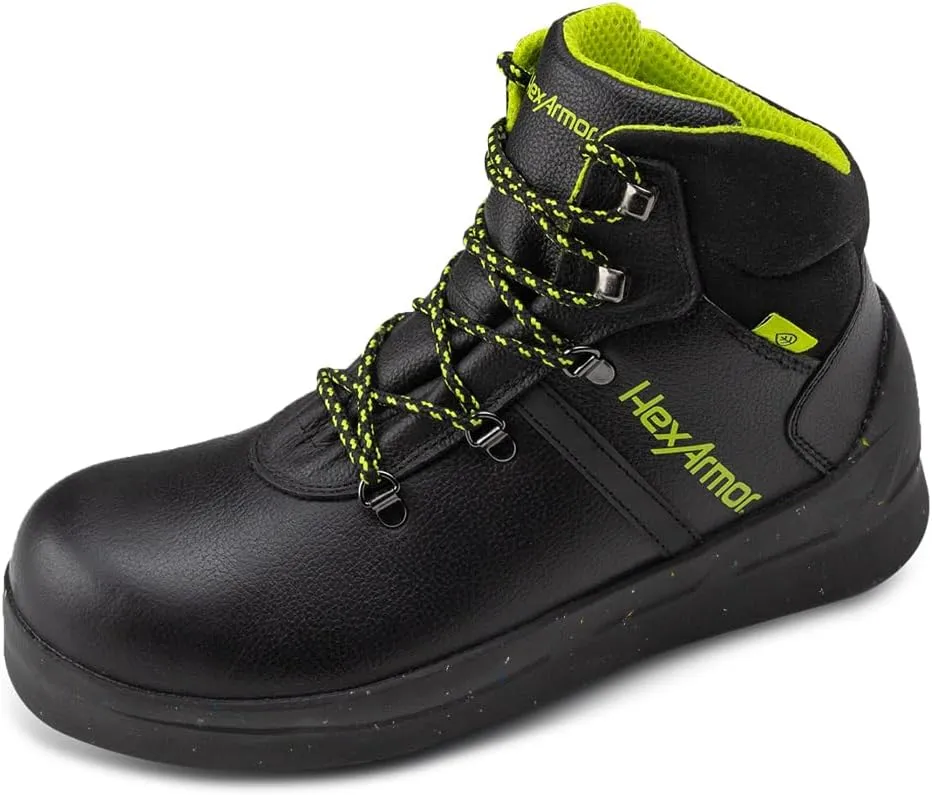 HexArmor Asphalt Work Safety Boots, 572°F Heat, Anti-Shock, Slip, Water-Resistance