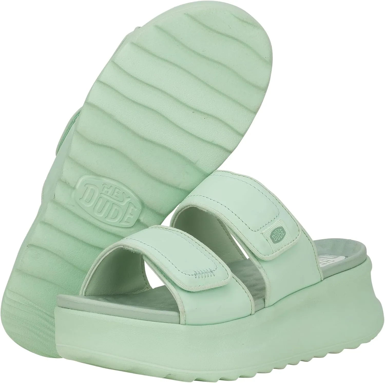 Hey Dude Delray Slide Classic - Sandals for Women - Textile and Synthetic Upper - Cotton Lining - EVA Outsole