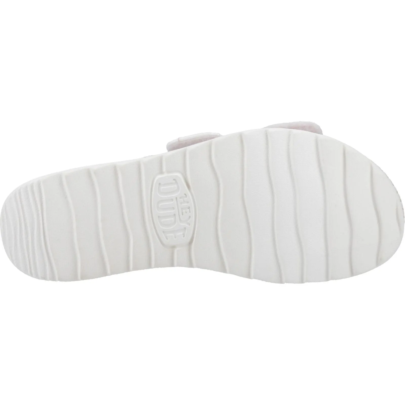 HEYDUDE Delray Slide Eyelet Cotton Women's White Sandals