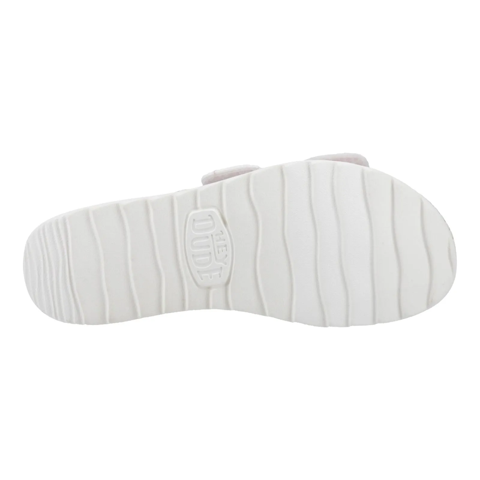 HEYDUDE Delray Slide Eyelet Cotton Women's White Sandals