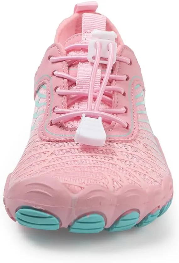 HiGropcore Water Shoes for Kids - Girls Boys Barefoot Shoes with Wide Toe Box - Quick Dry, Lightweight, Non Slip Kids Athletic Aqua Socks for Swim Beach Pool