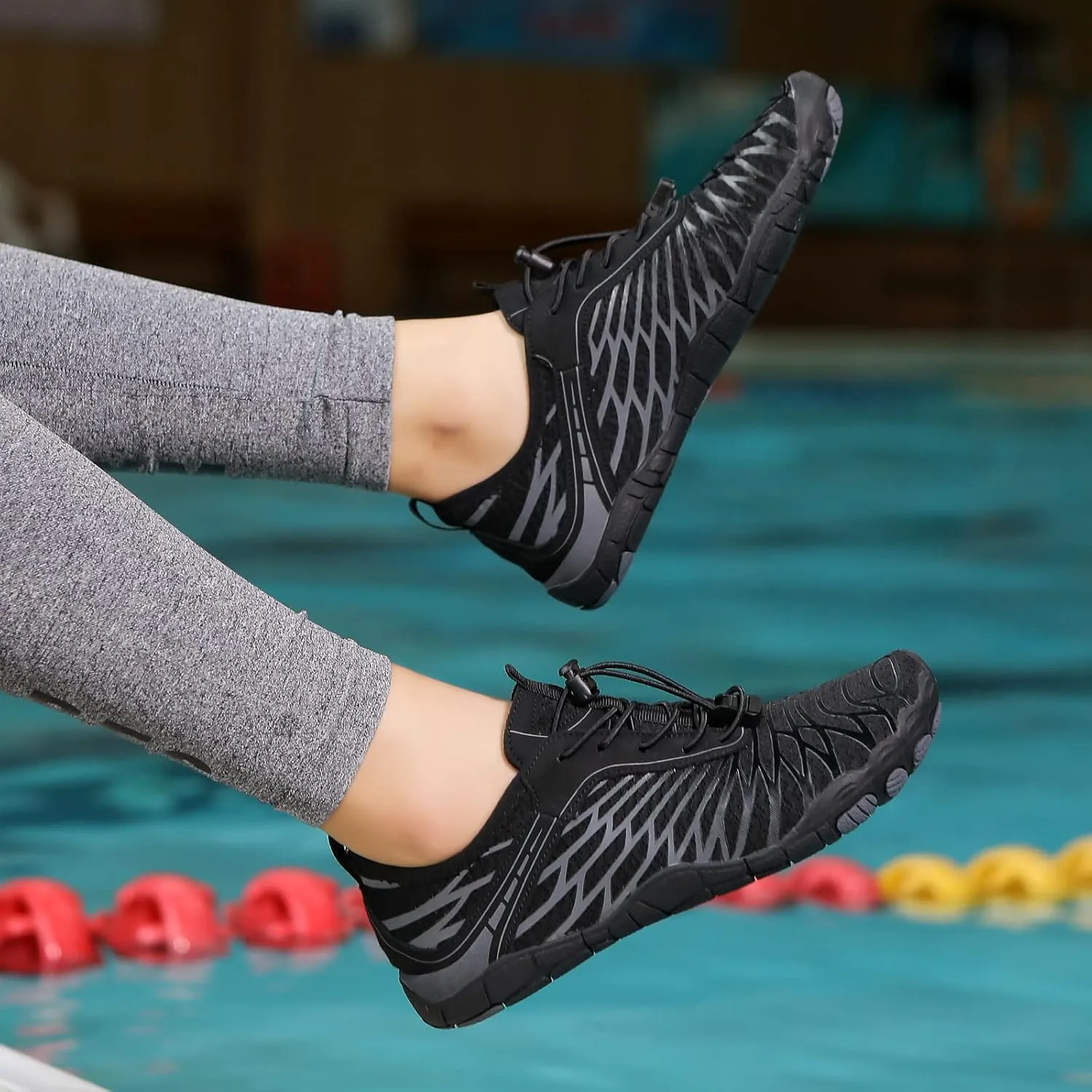 Hike Barefoot Shoes Women with Wide Toe Box Non-Slip Quick Dry Grounded Water Shoes for Women Men Beach Pool Hiking Walking Footwear