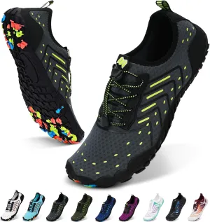 Hike Barefoot Water Shoes Women Men Footwear Wide Toe Quick-Dry Pro Barefoot Swim Beach Breathable Grounding Shoes Non-Slip Aqua Socks Shoe for Pool Walking Kayaking Hiking Surfing