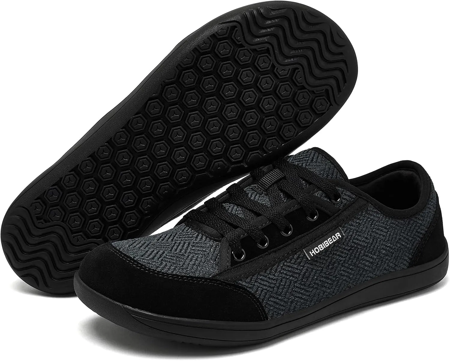 HOBIBEAR Barefoot Shoes for Women Men Zero Drop Sole Wide Toe Box Walking Sneakers