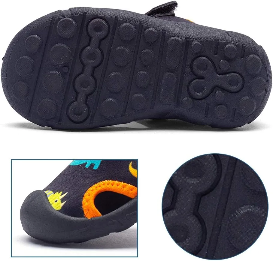 HOBIBEAR Boys Girls Water Shoes Quick Dry Closed-Toe Aquatic Sport Sandals Toddler/Little Kid