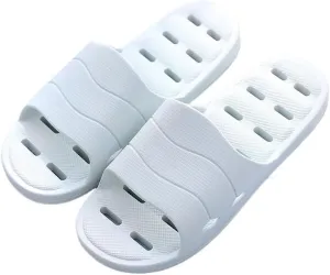 HOLLYWEED Hollow-Out Bathroom Slippers Summer Couples Indoor Non-Slip Quick Dry Deodorant Bath Sandals