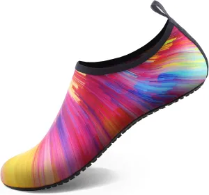 Homitem Water Shoes for Women Men Aqua Socks Swim Beach Pool River Slip-On Barefoot Quick-Dry Vacation Cruise Essentials Accessories for Yoga Kayak Sports