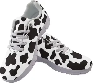 HUGS IDEA Women's Running Sneakers Cute Yorkshire Terrier Pattern Soft Breathable Walking Shoes