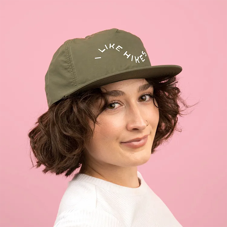 I Like Hikes Recycled Nylon Quick Dry Hat - moss