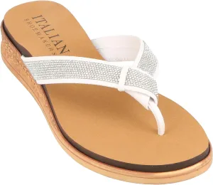 ITALIAN Shoemakers Womens Rebie Sandals 9 White