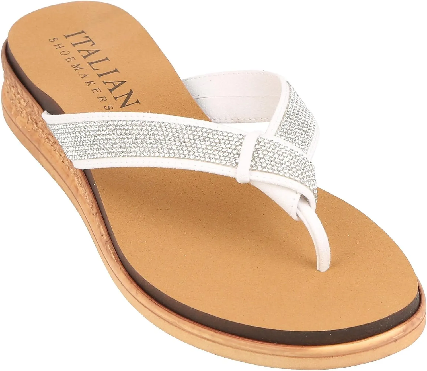 ITALIAN Shoemakers Womens Rebie Sandals 9 White