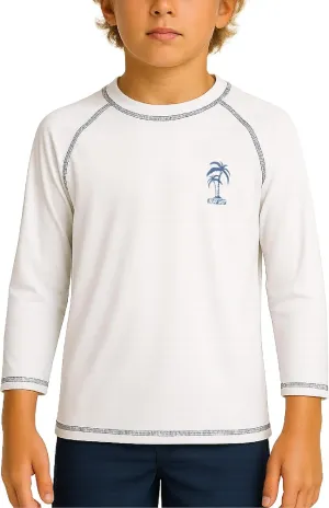 iXtreme Boys Rash Guard Long Sleeve Swim Shirt - UPF 50  Sun Protection Quick Dry Swim Top, UV Beach Wear Rash Guard for Boys