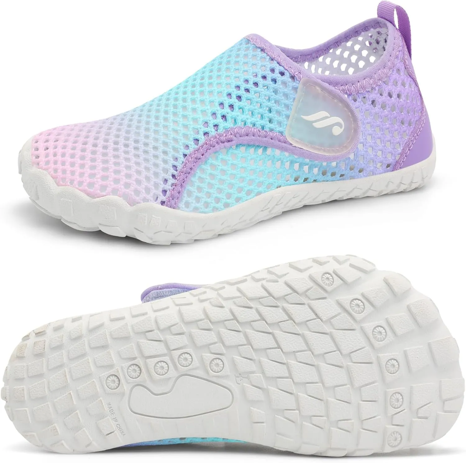JIASUQI Kids Water Shoes for Boys Girls Barefoot Swim Beach Shoes Quick Dry Hiking Shoes Sneakers for Kids