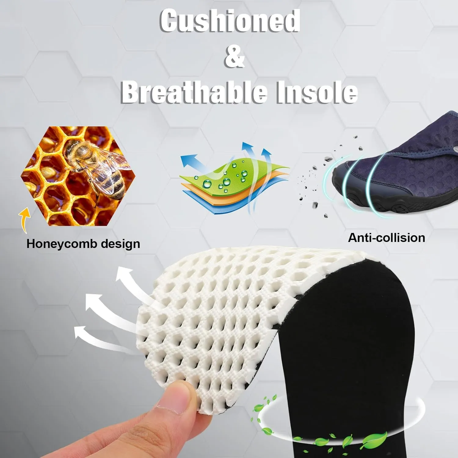 JIASUQI Water Shoes for Men Women Barefoot Swim Beach Shoes Quick Dry Hiking Shoes Sneakers for Adults