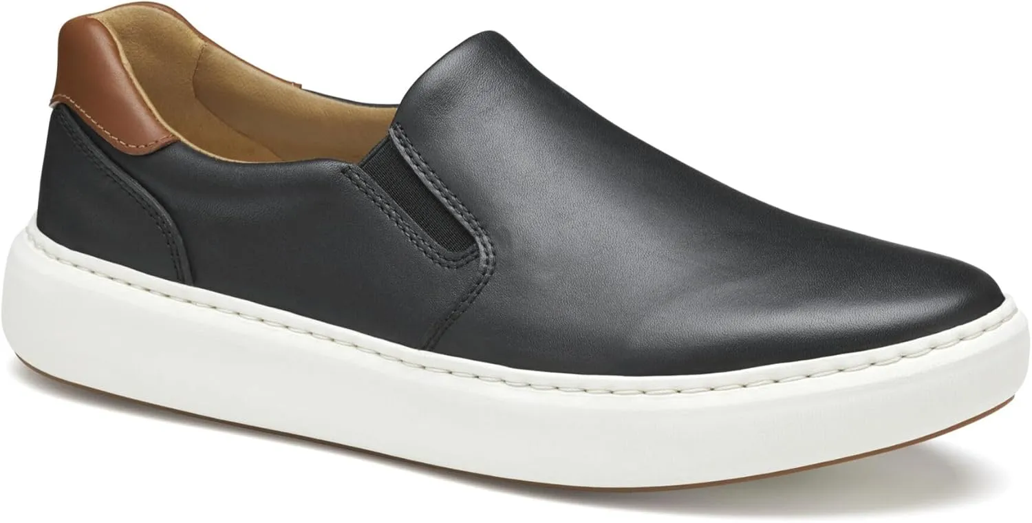 Johnston & Murphy Men’s Anders Slip-On Loafers, Men’s Slip On Shoes, Leather Loafers for Men, Men’s Casual Loafers