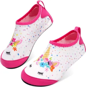 JOINFREE Kids Boys and Girls Swim Water Shoes Toddler Quick Dry Aqua Socks Barefoot Skin Shoes for Beach Sports