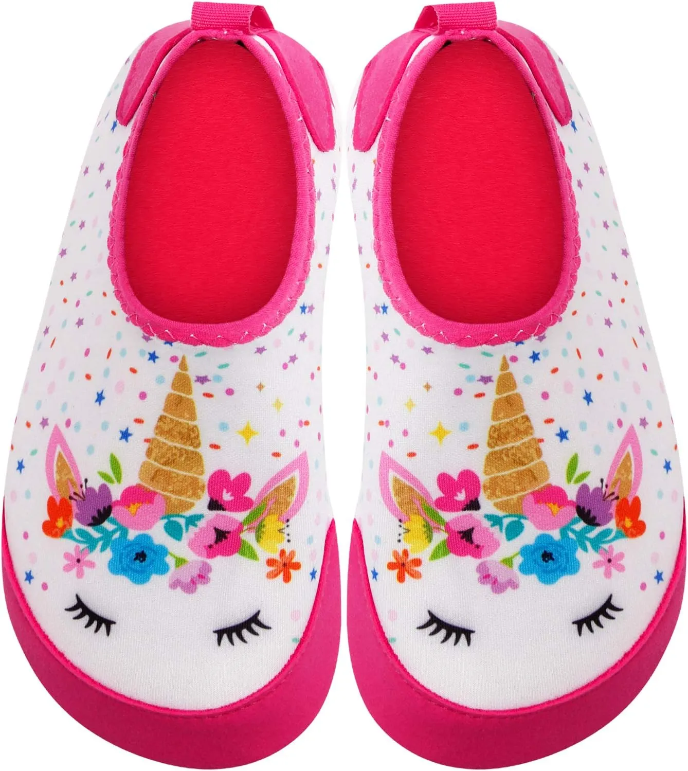JOINFREE Kids Boys and Girls Swim Water Shoes Toddler Quick Dry Aqua Socks Barefoot Skin Shoes for Beach Sports
