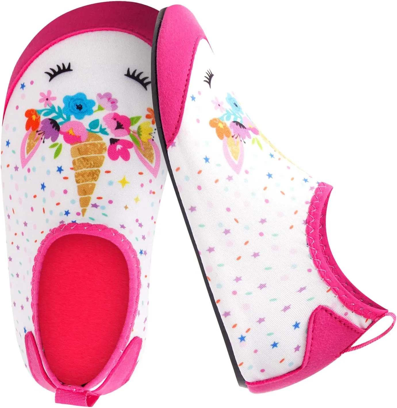 JOINFREE Kids Boys and Girls Swim Water Shoes Toddler Quick Dry Aqua Socks Barefoot Skin Shoes for Beach Sports