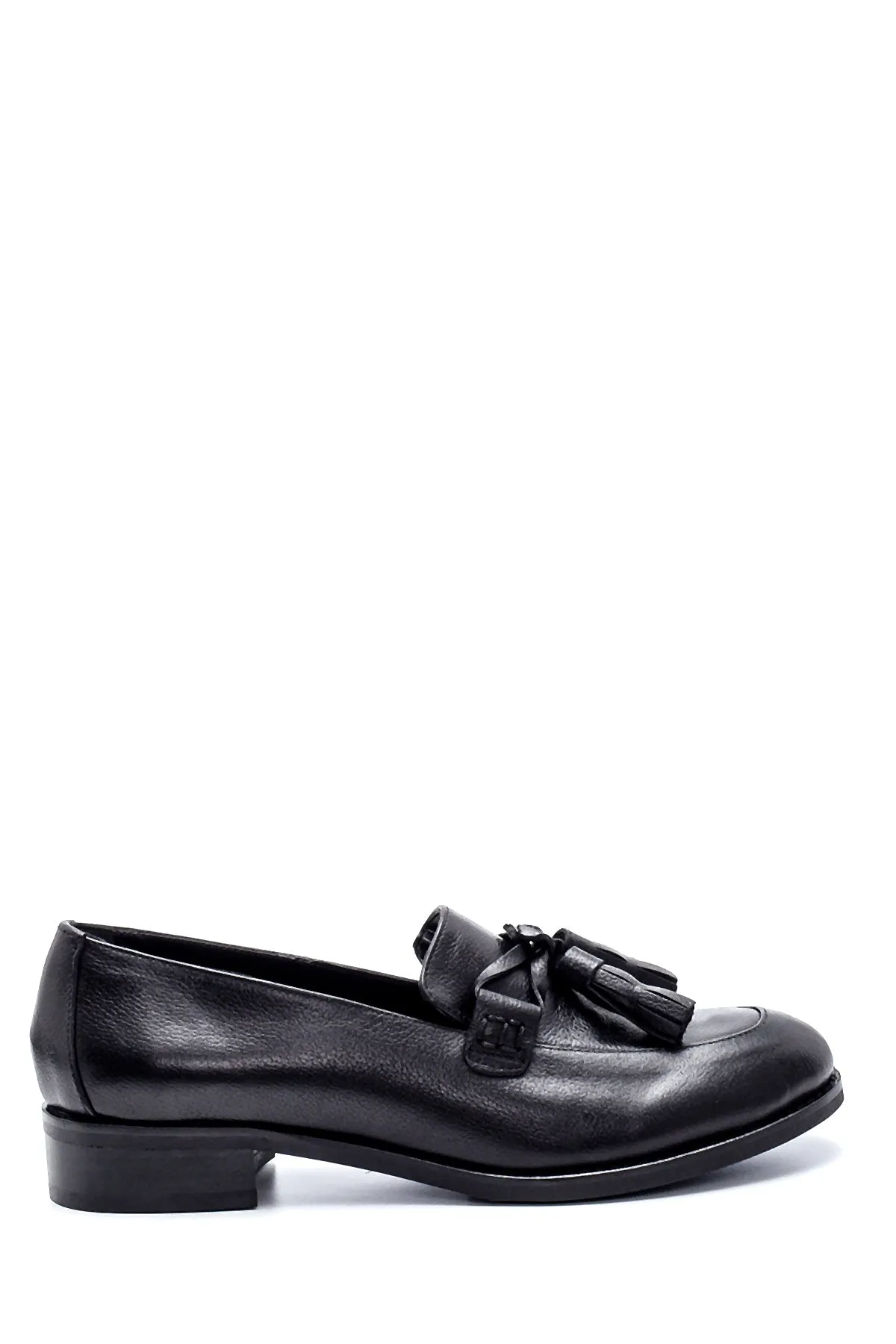 Kadın Deri Püskül Detaylı Loafer