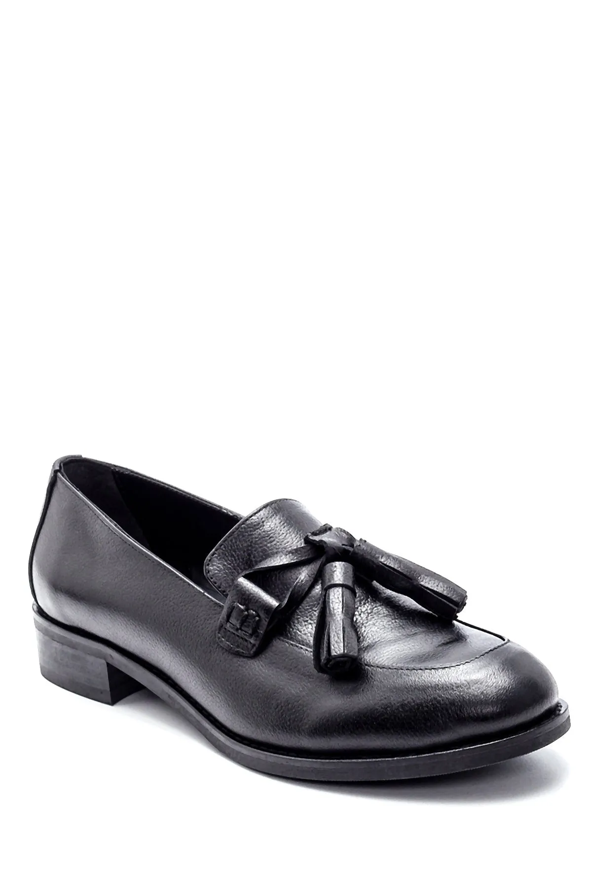 Kadın Deri Püskül Detaylı Loafer