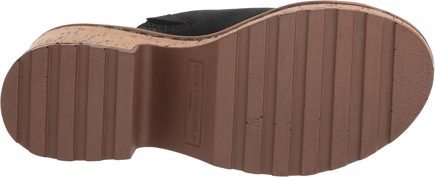 KARL LAGERFELD Women's Carita Wedge Sandal Platform