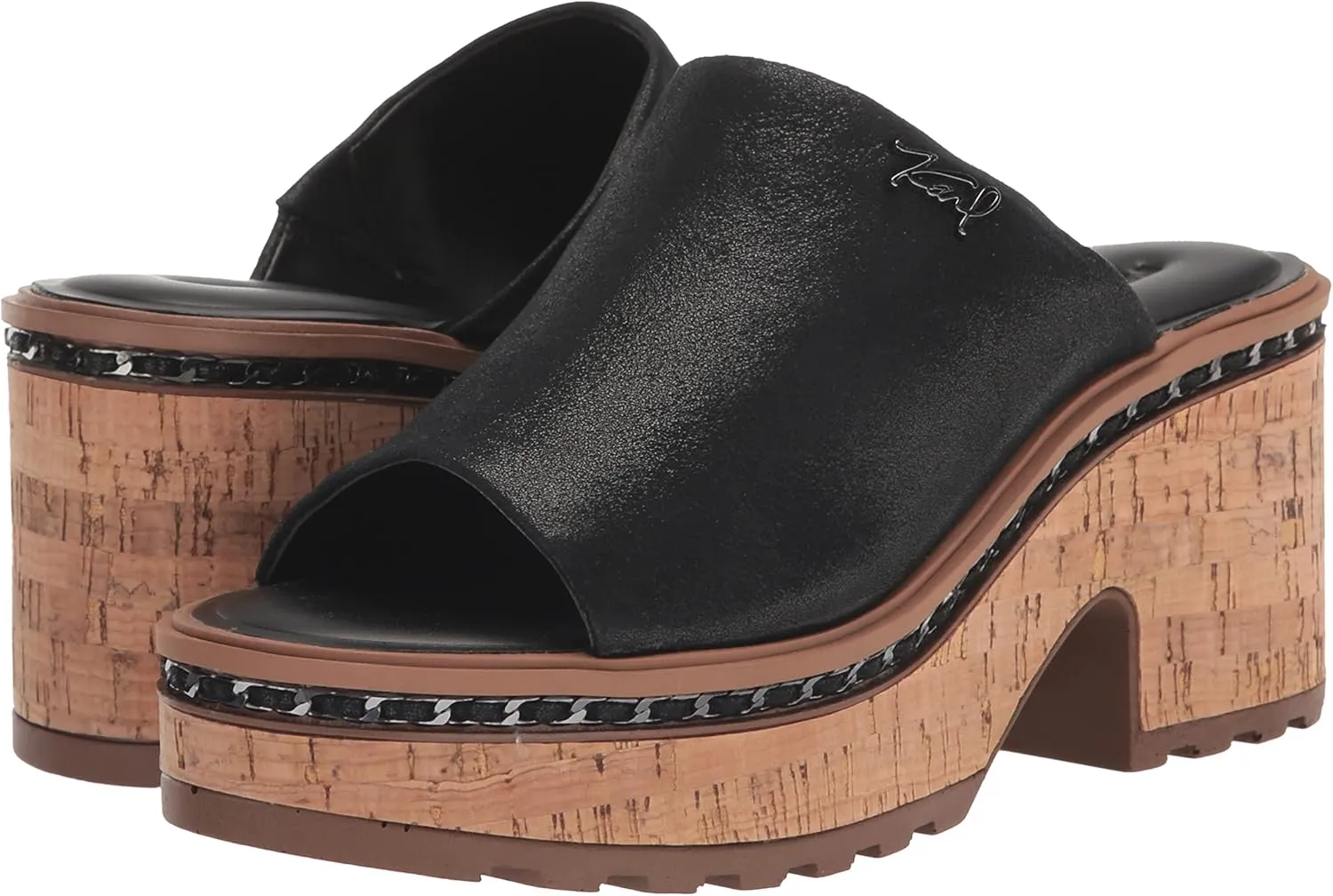 KARL LAGERFELD Women's Carita Wedge Sandal Platform