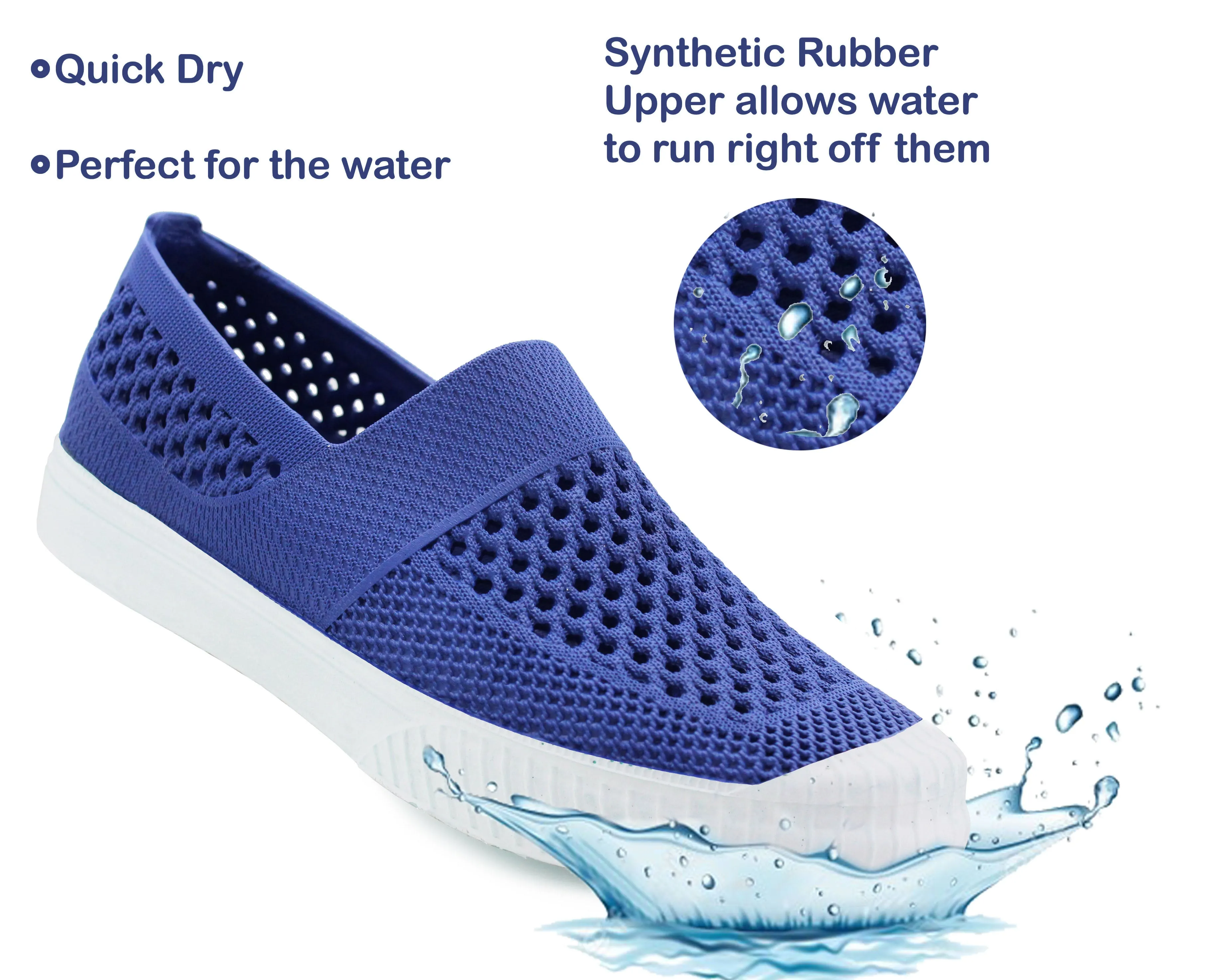 KATIE Womens Quick Dry Aqua Wet Shoes in Navy