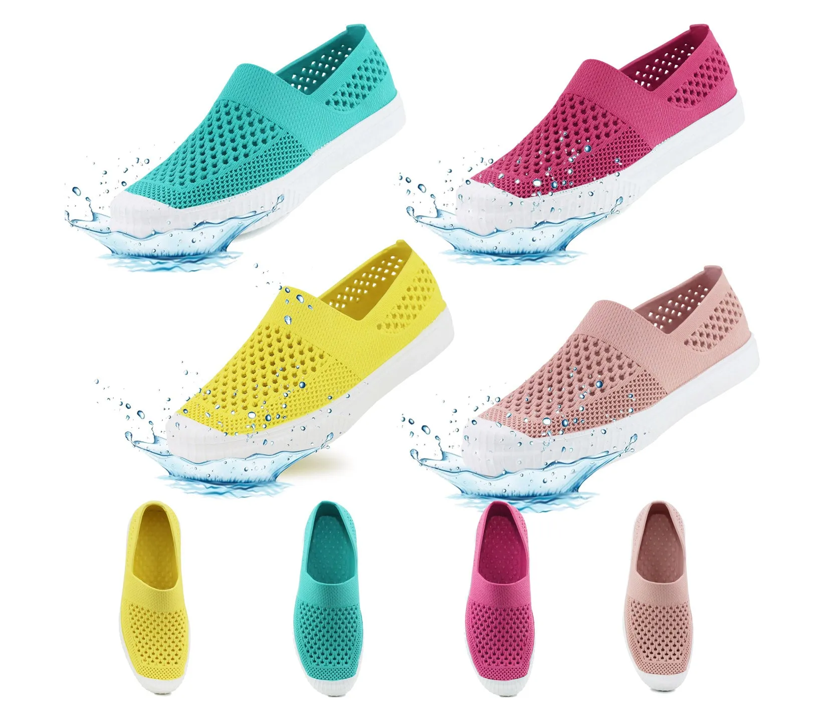 KATIE Womens Quick Dry Aqua Wet Shoes in Yellow