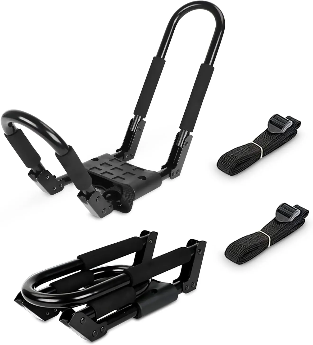Kayak Roof Rack Foldable Kayak Roof Carrier Rack for Car, SUV, Pickup, Trucks, Kayaks Canoes Paddle Board Car Rack