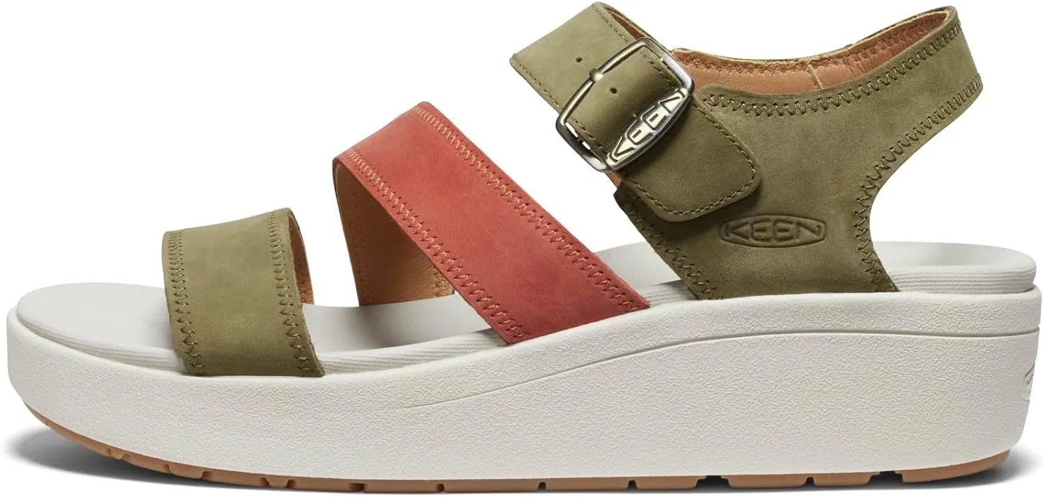 KEEN Women's Ellecity Backstrap Open Toe Adjustable Comfortable Platform Wedge Sandal