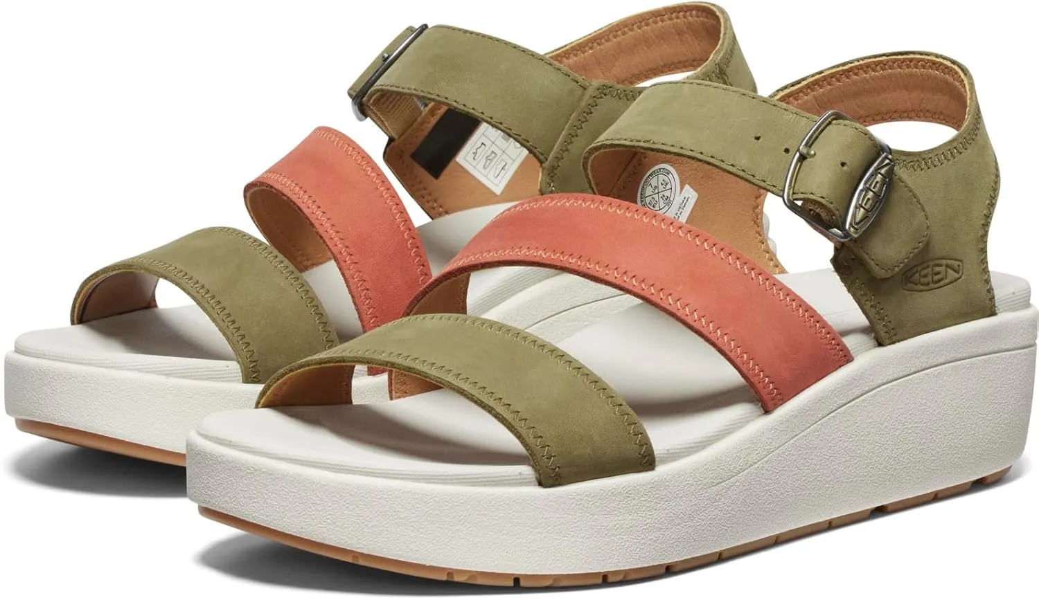 KEEN Women's Ellecity Backstrap Open Toe Adjustable Comfortable Platform Wedge Sandal