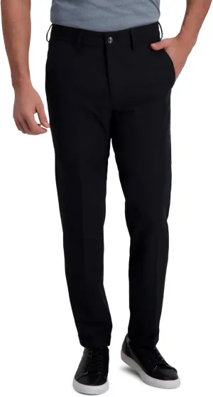 Kenneth Cole Men's Stretch Check Slim Fit Flat Front Flex Waistband Dress Pants