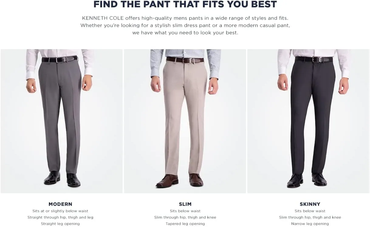 Kenneth Cole REACTION Mens Slim Fit Jogger Pant