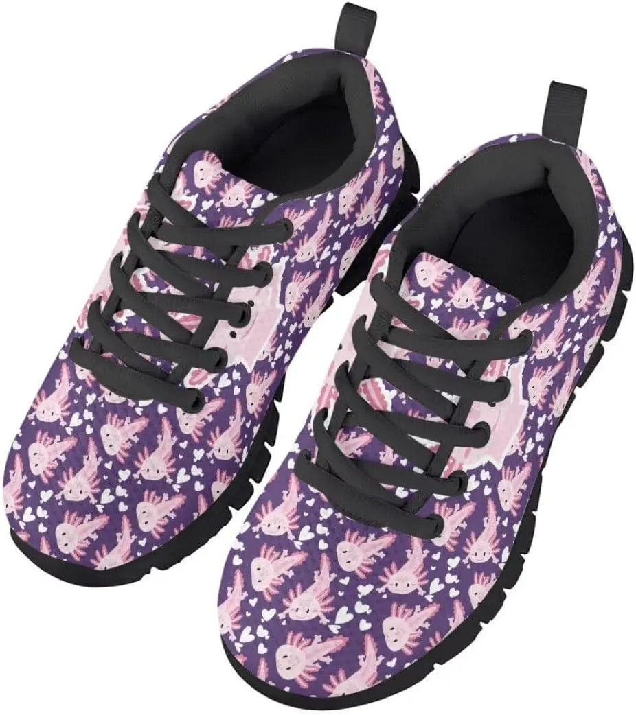 Kid Purple Girls Shoes Running Sports Sneakers Black Sole