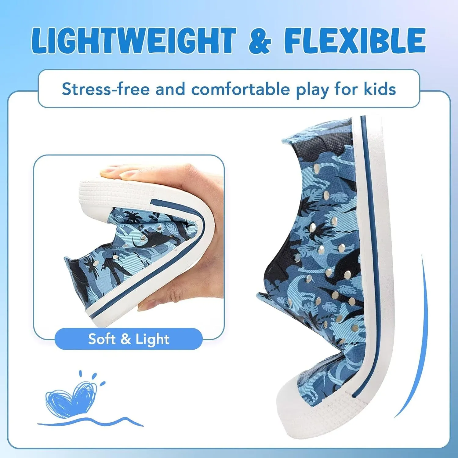 Kids Toddler Water Shoes Boys Girls Quick Dry Sandals Children Slip On Breathable Beach Swim Sneakers Outdoor/Indoor