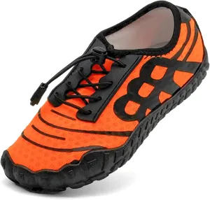 Kids Water Shoes Boys Girls Quick-Dry Beach Lightweight Toddler Barefoot Shoes Slip On Soft Walking Sneakers for Swim Beach Pool Black