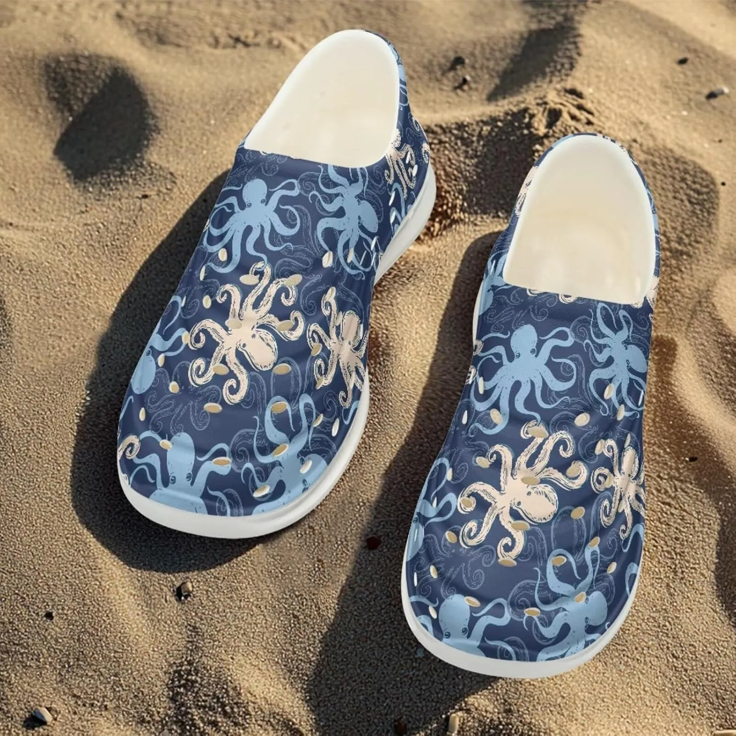 Kids Water Shoes, Cartoon Animal Slip-On Shoes, Garden Clogs for Boys Girls, Non-Slip Quick Dry Beach Sandals